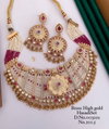 Antique Designer Brass High Gold Hasadi Set 5 Wholesale Bridal Jewellery Suppliers In Mumbai
